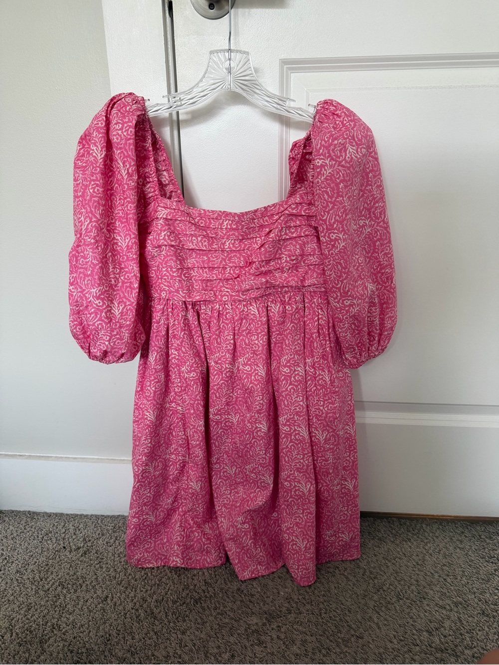 Abercrombie & Fitch Emerson Poplin Puff Sleeve Mini Dress